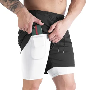 HNVAVQ Men's Lightweight Gym Shorts,Quick Dry Sport Workout Training Fitness Running Shorts Men