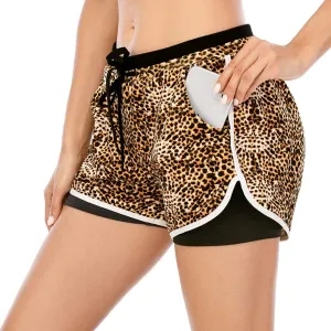 HOMETA 2 in 1 Running Shorts for Women Workout Shorts Double Layer Shorts Athletic Yoga Shorts Sport Gym with Pockets