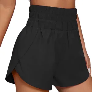 Hstyle Women's Quick-Dry Running Shorts Elastic High Waisted Workout Active Shorts Sport Athletic Shorts