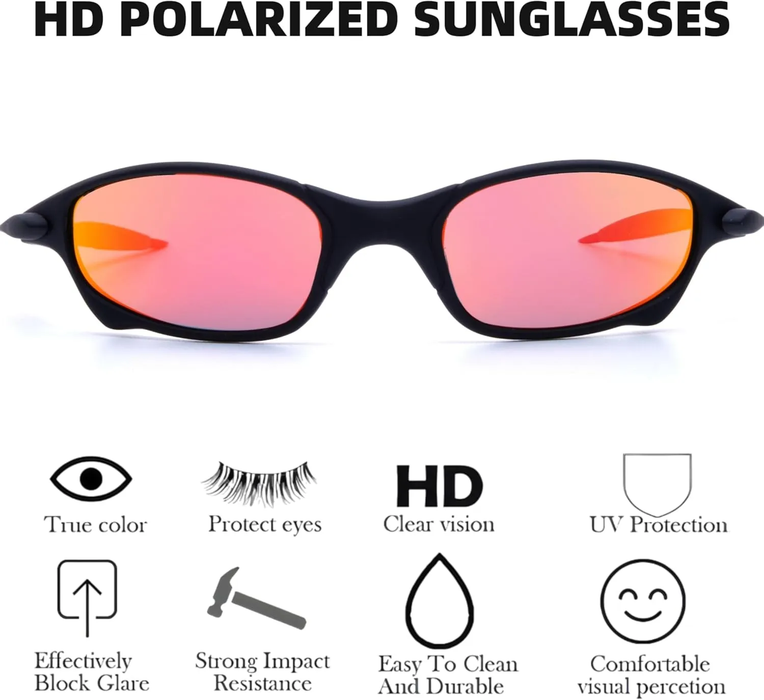 ICARA Polarized Sport Sunglasses for Men and Women Driving Running Cycling Fishing with UV Protection