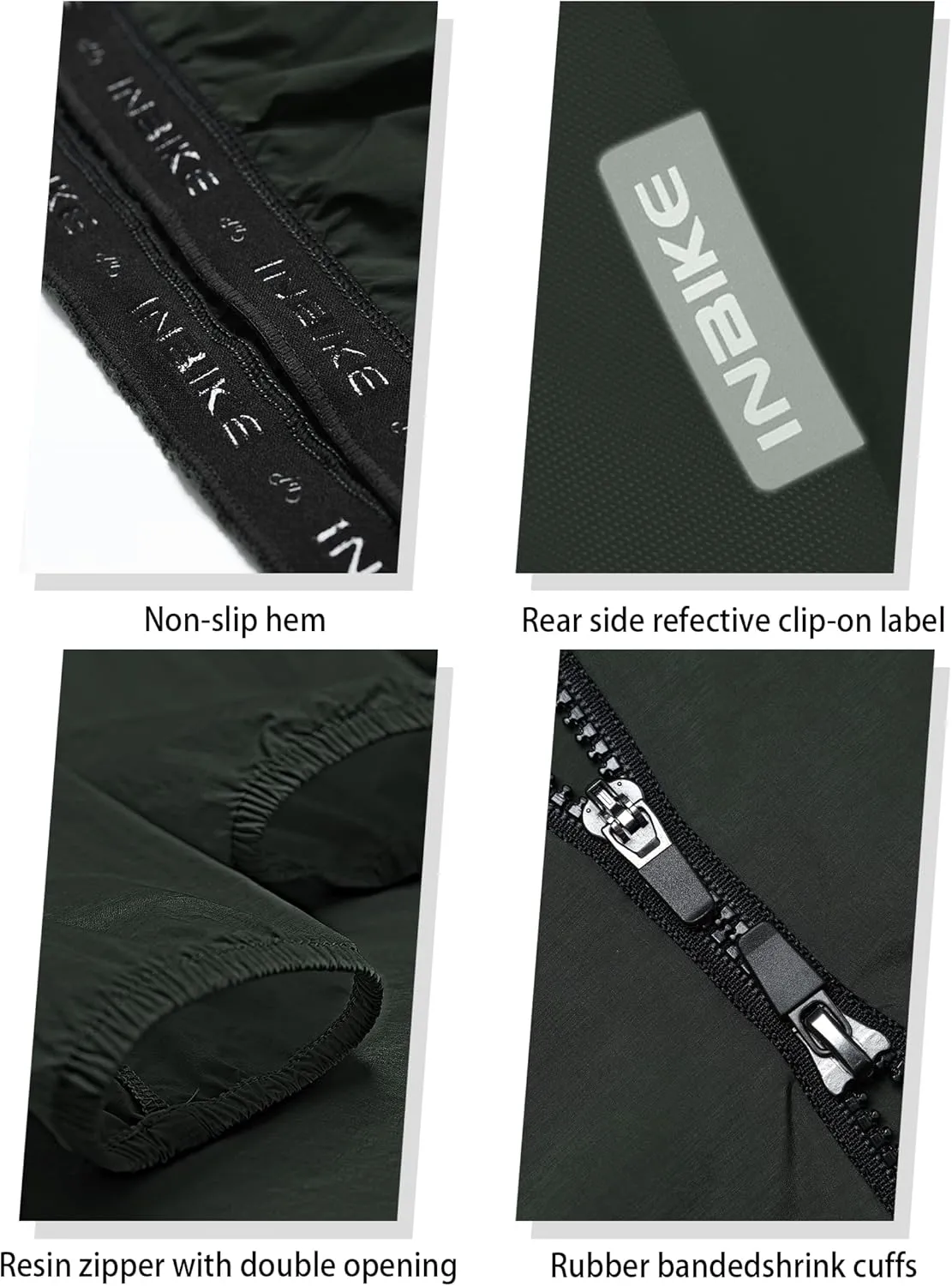 INBIKE Womens Cycling Jackets Windproof Lightweight Windbreaker Water-resistant Bike Jackets Breathable Running Jacket Biking