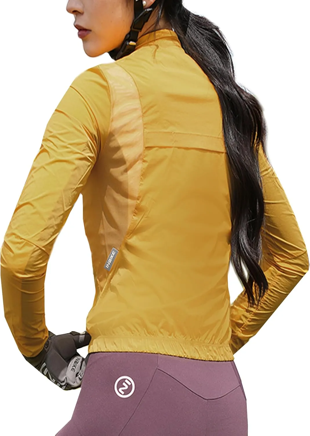 INBIKE Womens Cycling Jackets Windproof Lightweight Windbreaker Water-resistant Bike Jackets Breathable Running Jacket Biking