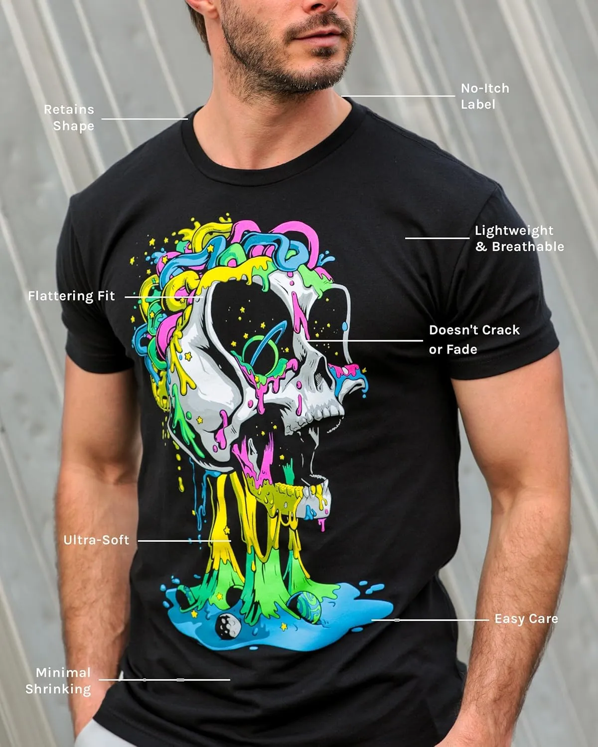 INTO THE AM Cool Graphic T-Shirts for Men S - 4XL Premium Quality Unique Graphic Art Tees