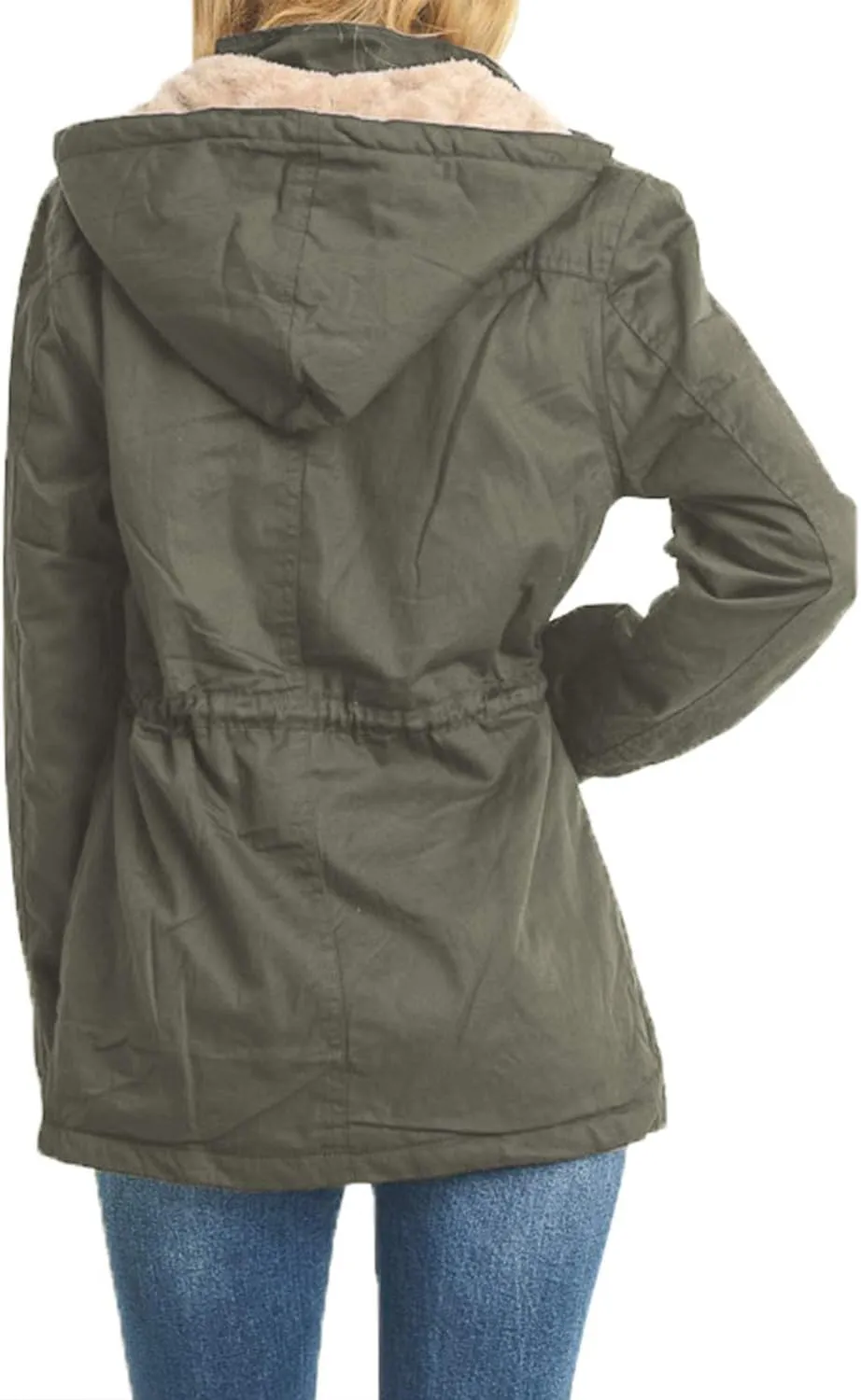 J. LOVNY Womens Zip Up Utility Anorak Safari Jacket Parka (S-3XL)