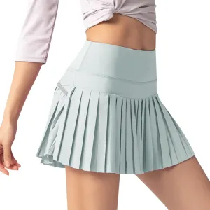 Jean Skirts for Women Women's High Waisted Running Skorts Sports Pleated Skirts Pockets Pant Skirts Pleated Skirt
