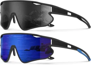KALIYADI Sport Mens-Sunglasses Sunglasses-Men Polarized: Women Sun Glasses for Running Cycling UV400 Protection
