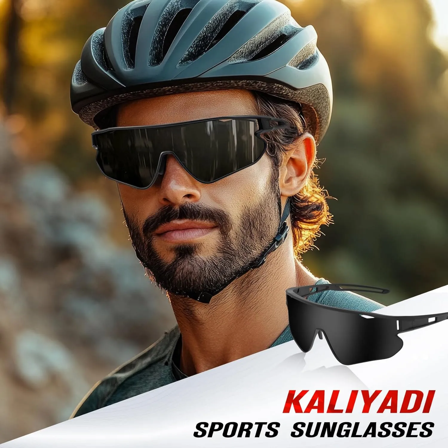 KALIYADI Sport Mens-Sunglasses Sunglasses-Men Polarized: Women Sun Glasses for Running Cycling UV400 Protection
