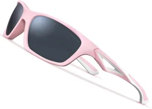 Kids Polarized Sunglasses TPEE Unbreakable Flexible Sport Glasses UV Protection for Boys Girls Age 3-7