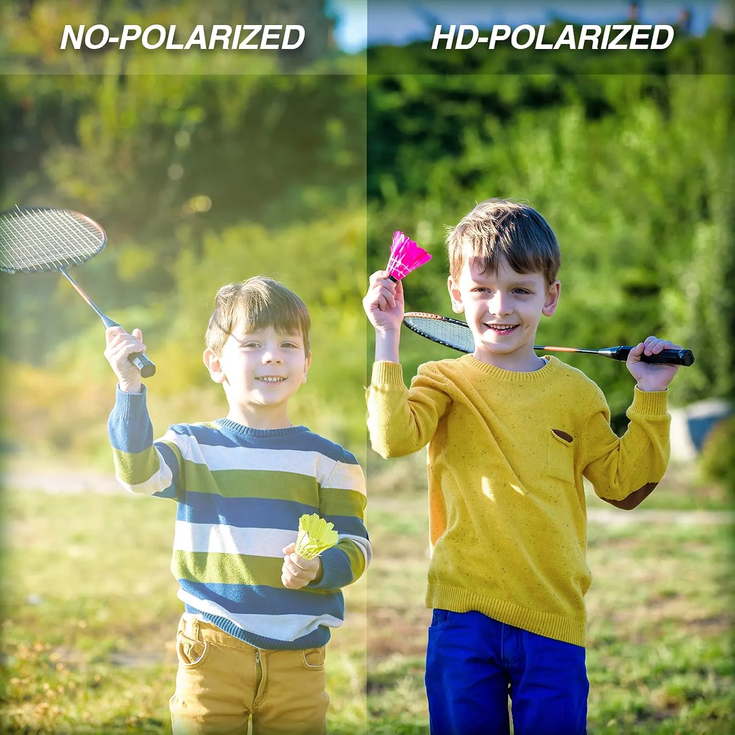 Kids Polarized Sunglasses TPEE Unbreakable Flexible Sport Glasses UV Protection for Boys Girls Age 3-7