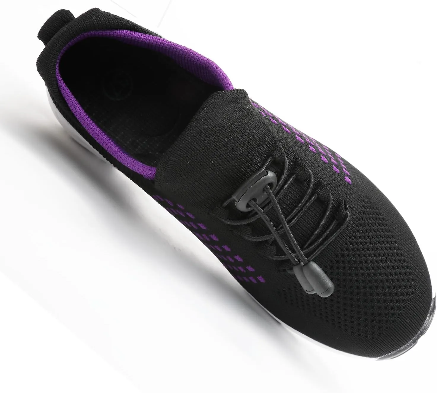 Kubbon Women Footwear Non Slip Slip on Sock Sneakers Arch Support Walking Shoes Lightweight Mesh Sneakers Antiskid Wedge Running Footwear for Plantar Fasciitis