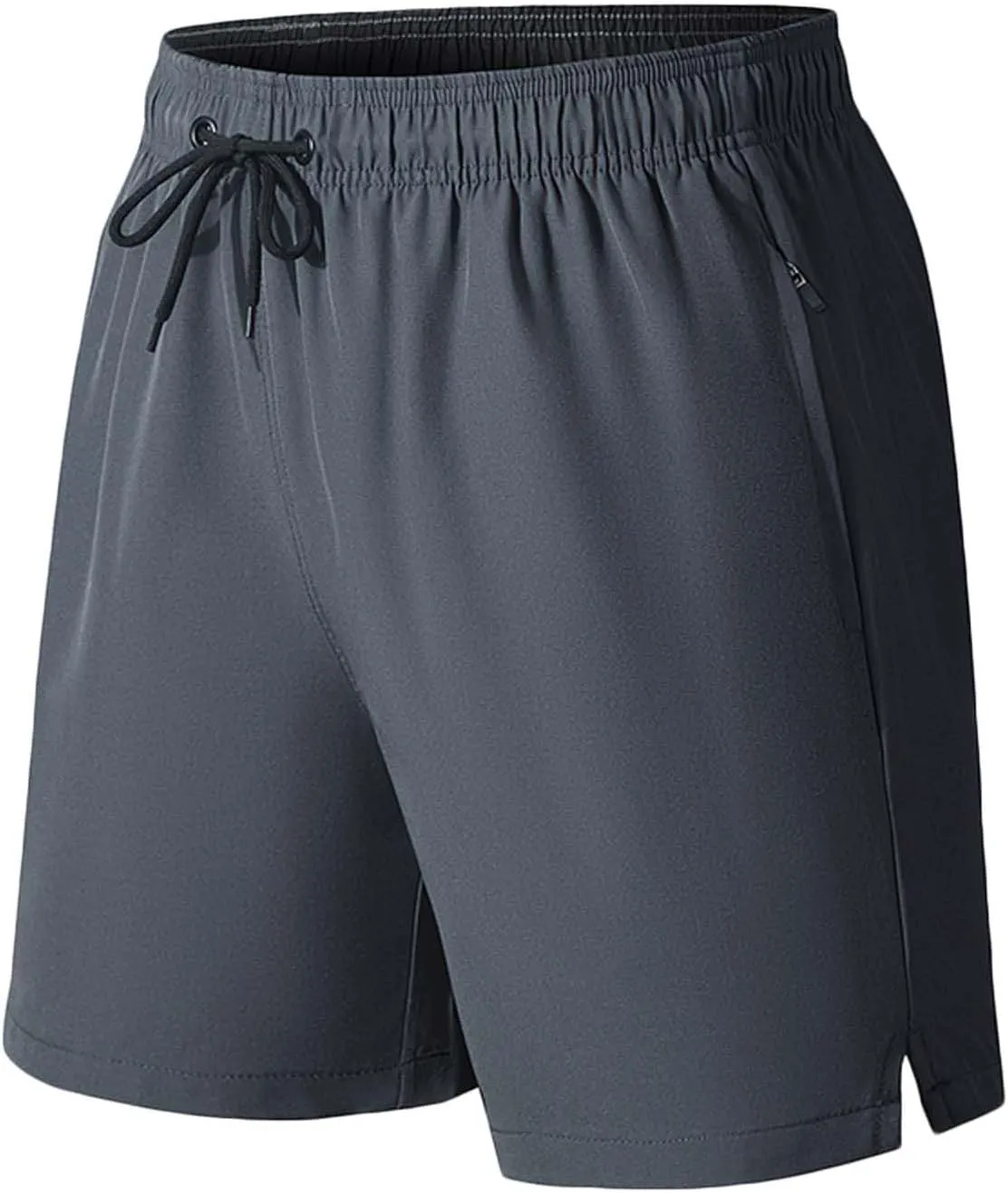 Lastesso Mens Shorts Casual Zipper Pockets Shorts Athletic Quick Dry Summer Boardshorts Lightweight Workout Running Shorts