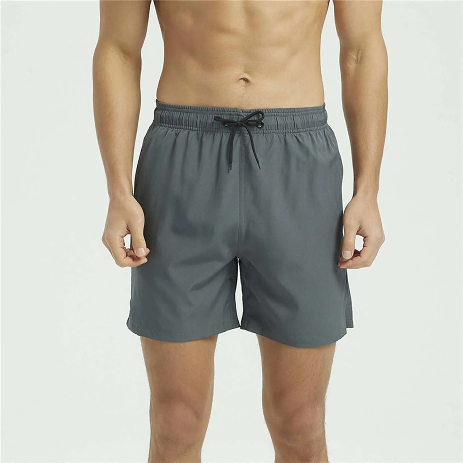 Lastesso Mens Shorts Casual Zipper Pockets Shorts Athletic Quick Dry Summer Boardshorts Lightweight Workout Running Shorts