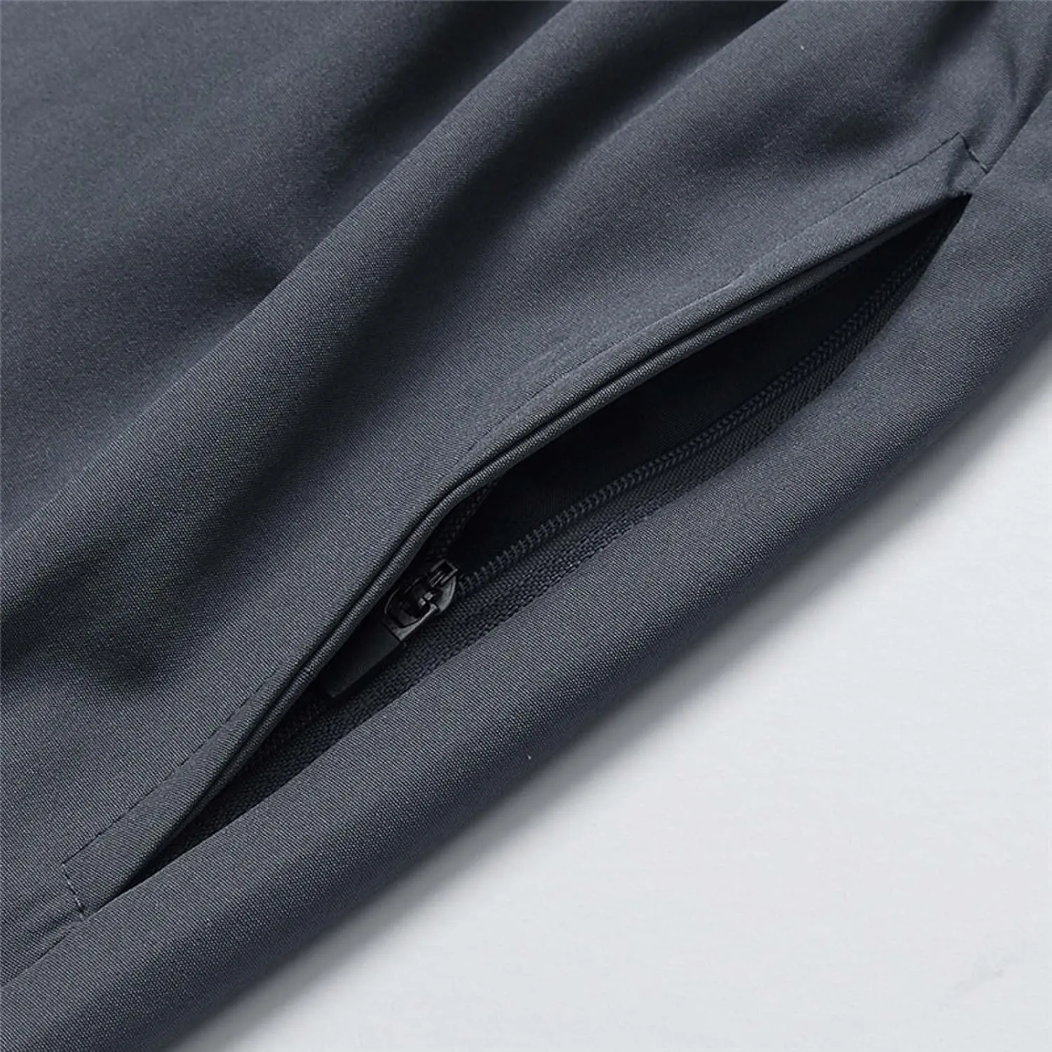 Lastesso Mens Shorts Casual Zipper Pockets Shorts Athletic Quick Dry Summer Boardshorts Lightweight Workout Running Shorts