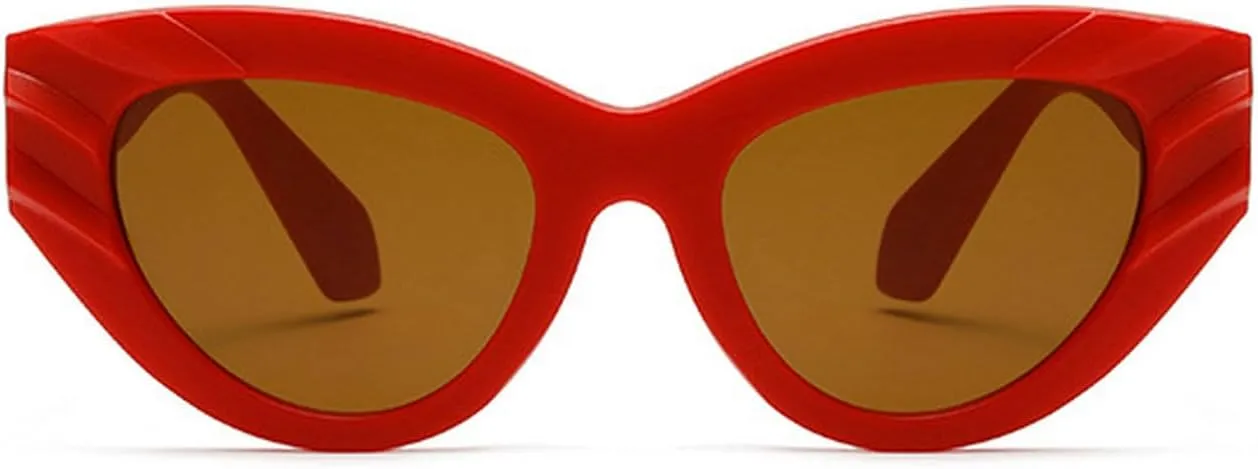 laureles Fashion Women's Cat Eye Sunglasses Vintage Triangle Sun Glasses Men Classic Small Outdoor Goggle