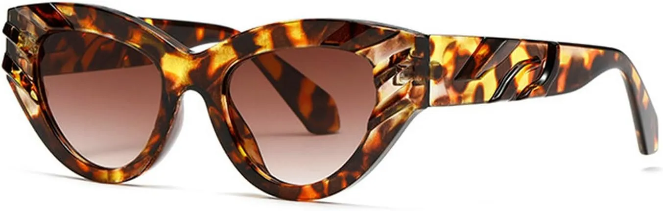 laureles Fashion Women's Cat Eye Sunglasses Vintage Triangle Sun Glasses Men Classic Small Outdoor Goggle