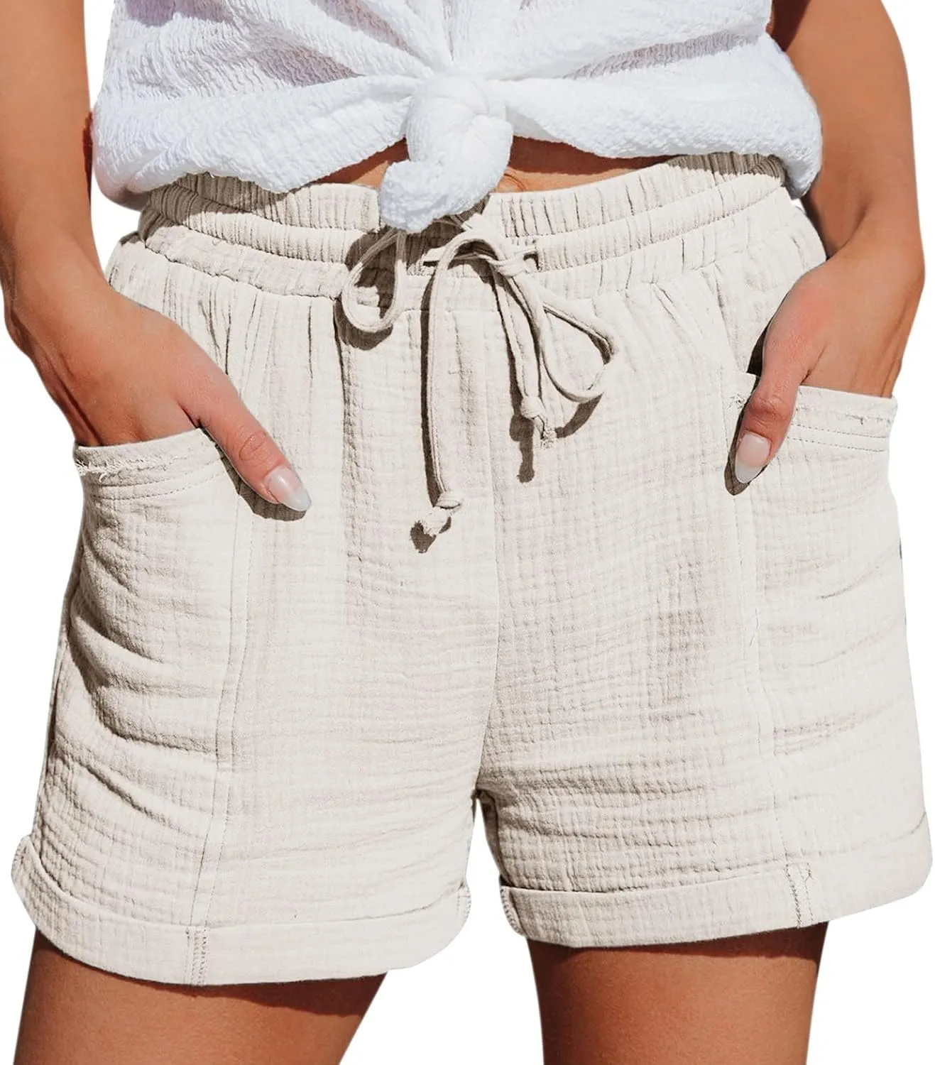 LCMTWX Golf Shorts Casual Pants High-Waist Sports Loose Shorts Casual Fashion Pants Golf Shorts Yoga Shorts for Women Women