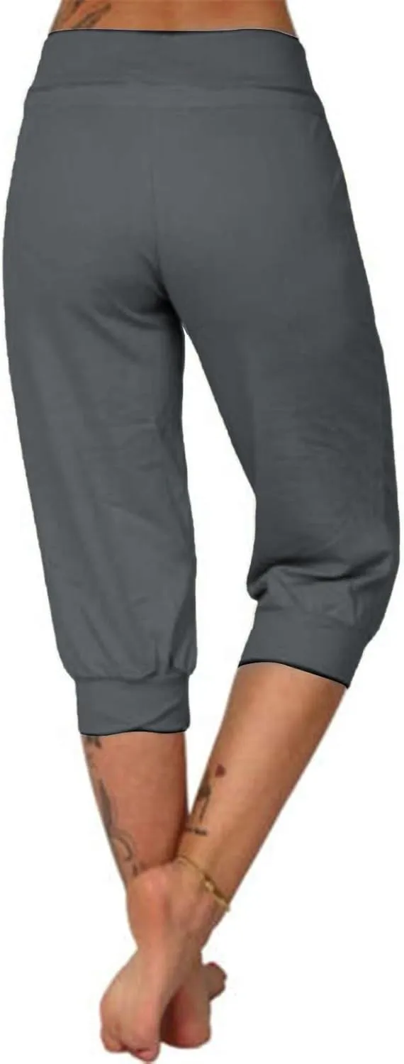 LCMTWX Womens Shorts Casual Elastic Pants for Women Fashion Casual Fashion Shorts Trousers Solid Ppants Womens Shorts