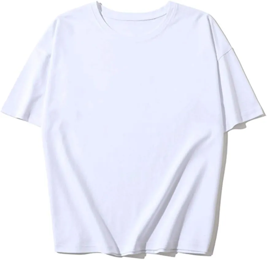 LOVFEE Women's Basic Cotton Crewneck O-Neck Short Sleeve Loose Casual T-Shirts