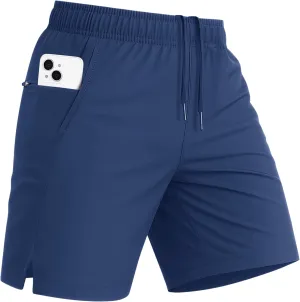MAGCOMSEN Men's Running Shorts 5" Quick Dry Lightweight Workout Shorts with Pockets for Gym Athletic Sport