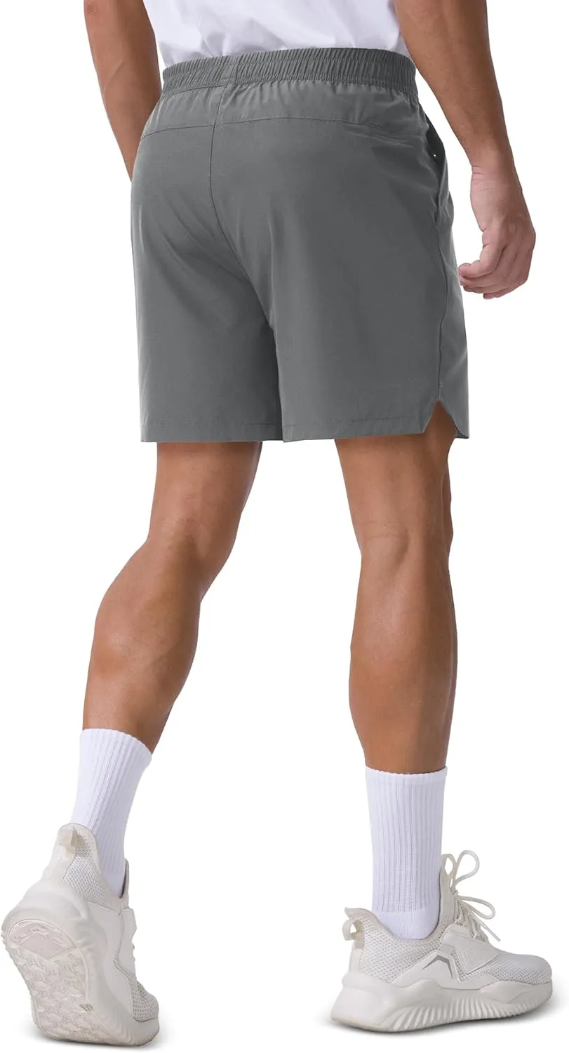 MAGCOMSEN Men's Running Shorts 5" Quick Dry Lightweight Workout Shorts with Pockets for Gym Athletic Sport