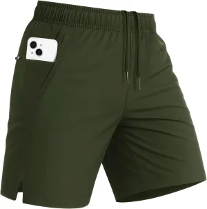 MAGCOMSEN Men's Running Shorts 5" Quick Dry Lightweight Workout Shorts with Pockets for Gym Athletic Sport