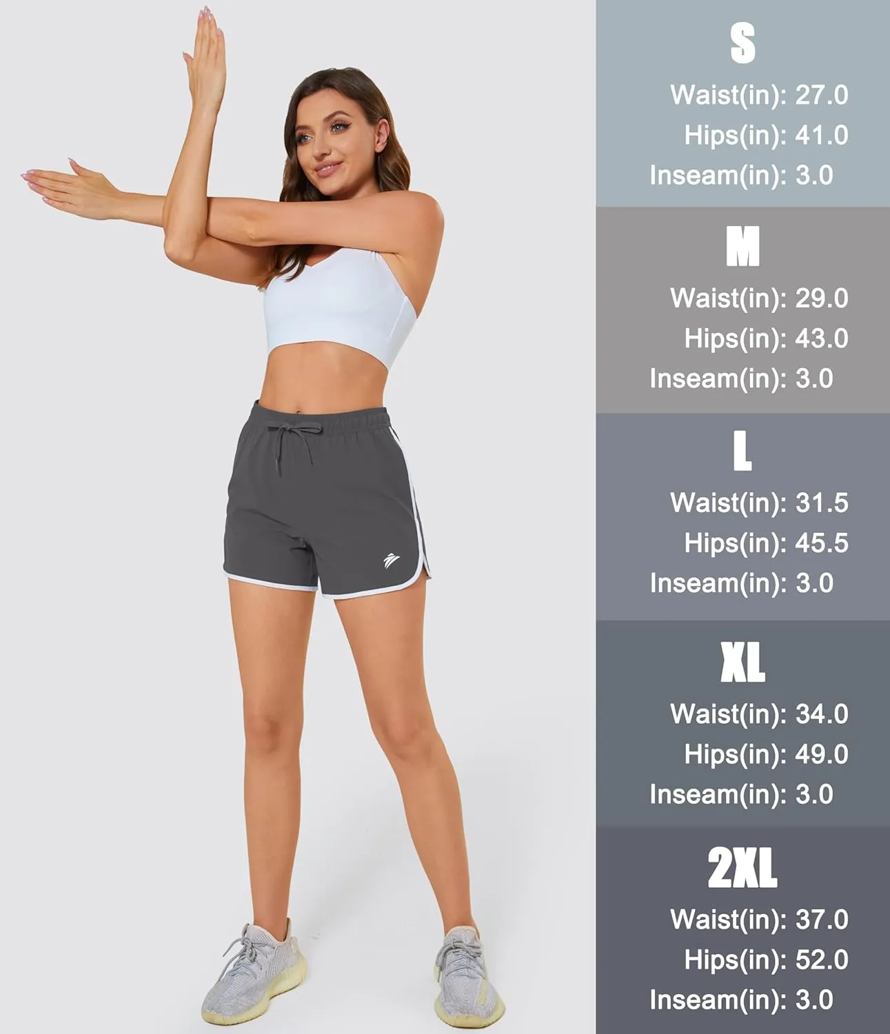 MAGCOMSEN Women's Athletic Shorts with Pockets Quick Dry Lightweight 3.5" Running Gym Workout Shorts Hiking Sport