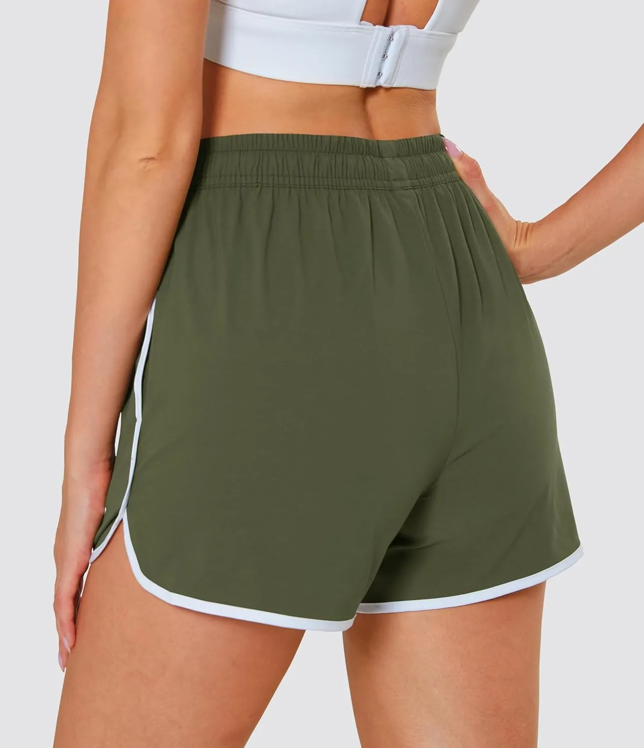 MAGCOMSEN Women's Athletic Shorts with Pockets Quick Dry Lightweight 3.5" Running Gym Workout Shorts Hiking Sport