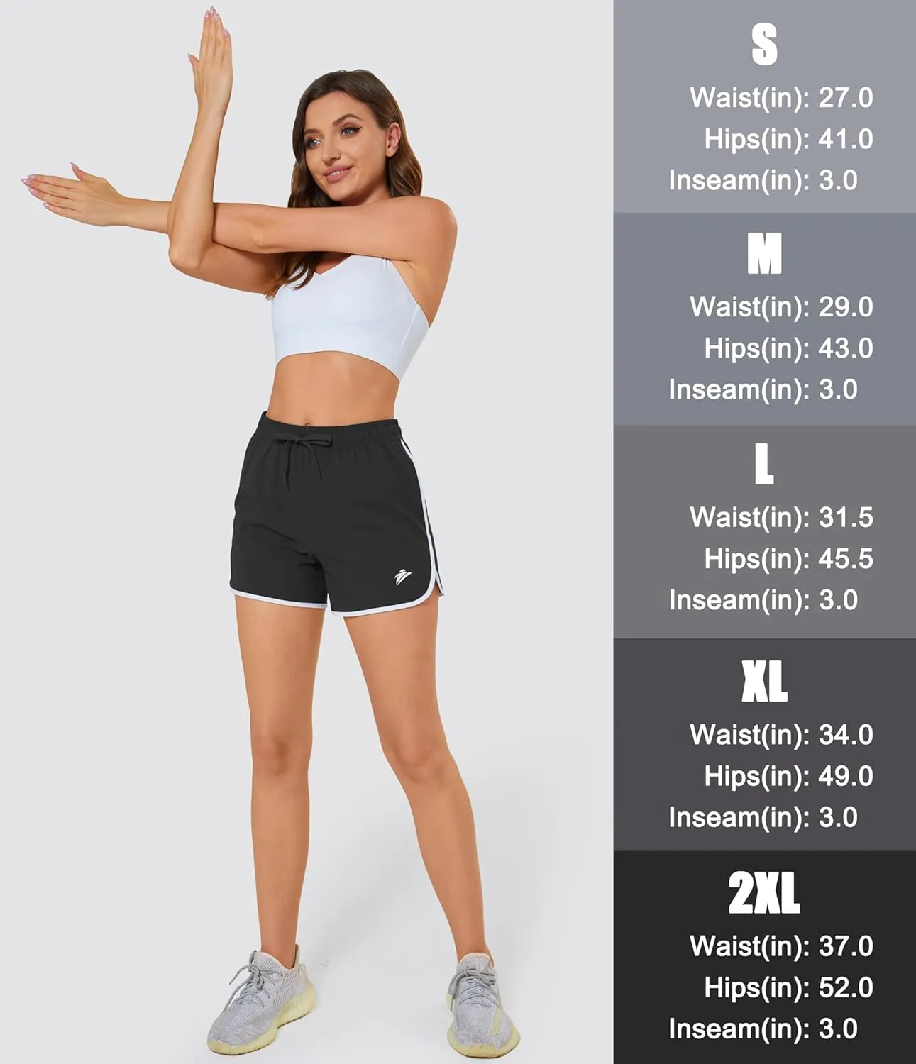 MAGCOMSEN Women's Athletic Shorts with Pockets Quick Dry Lightweight 3.5" Running Gym Workout Shorts Hiking Sport