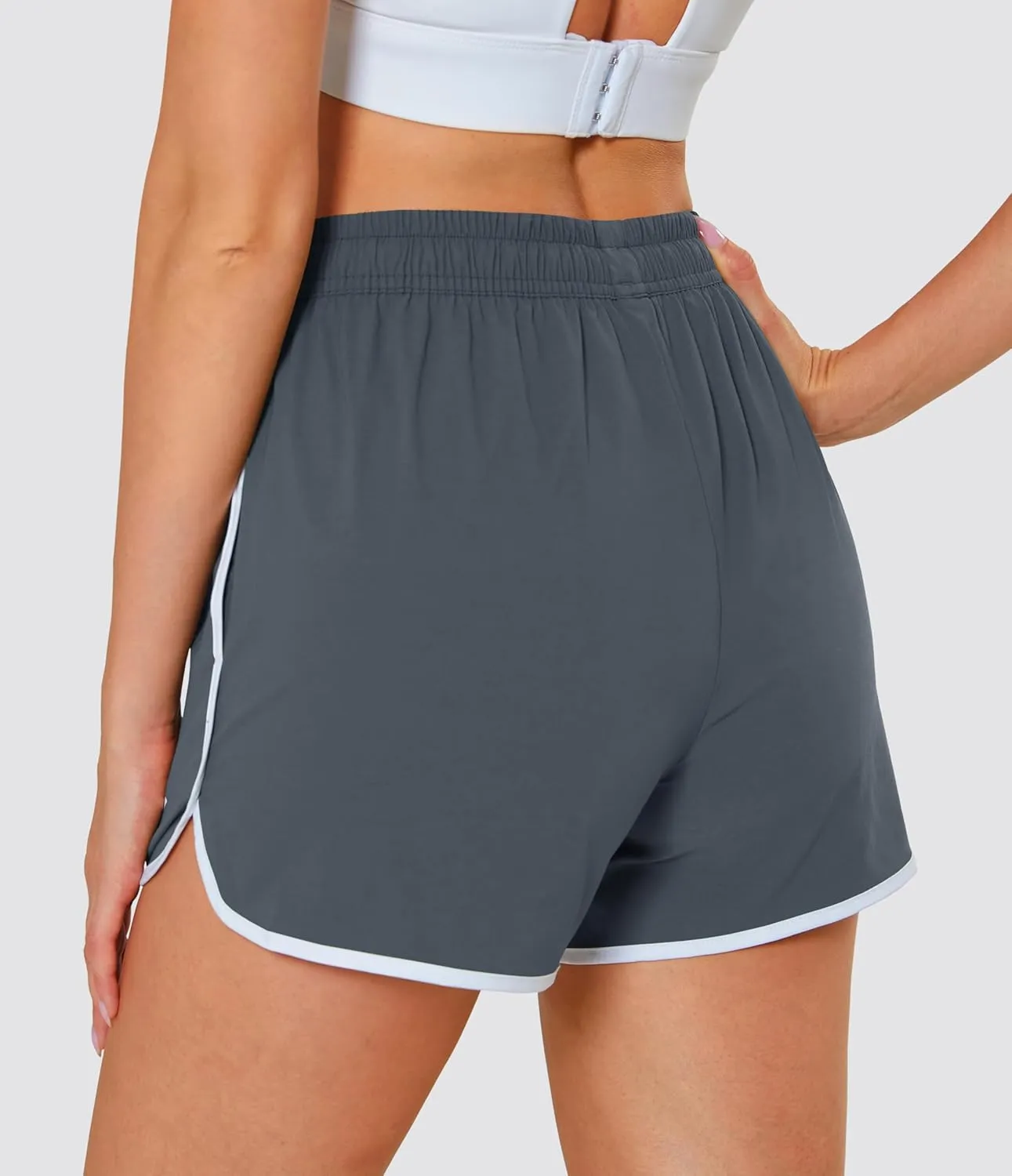 MAGCOMSEN Women's Athletic Shorts with Pockets Quick Dry Lightweight 3.5" Running Gym Workout Shorts Hiking Sport