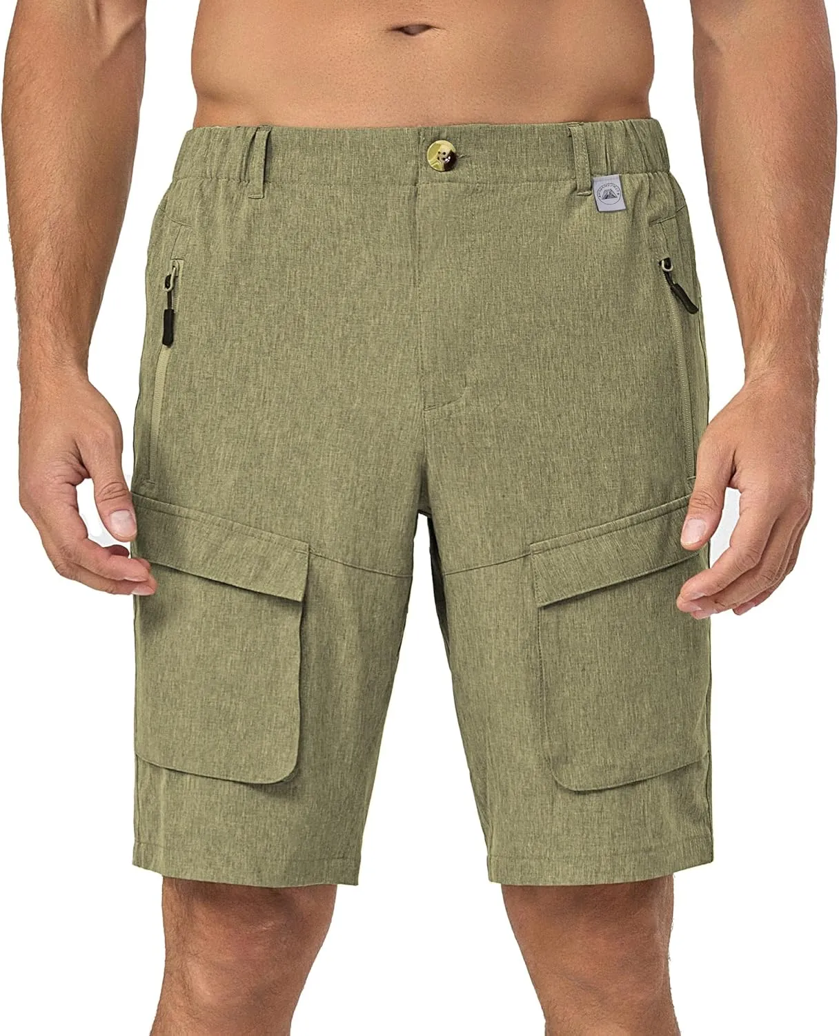 Mapamyumco Men's Hiking Shorts, Golf Shorts Quick Dry Cargo Shorts Lightweight for Casual, Running