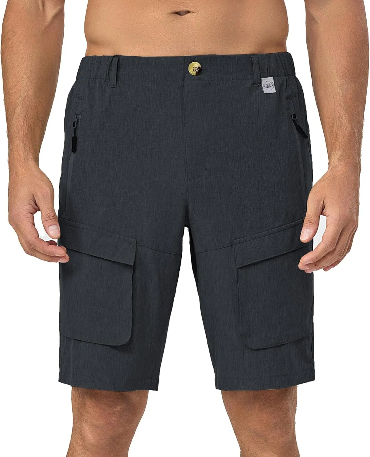 Mapamyumco Men's Hiking Shorts, Golf Shorts Quick Dry Cargo Shorts Lightweight for Casual, Running