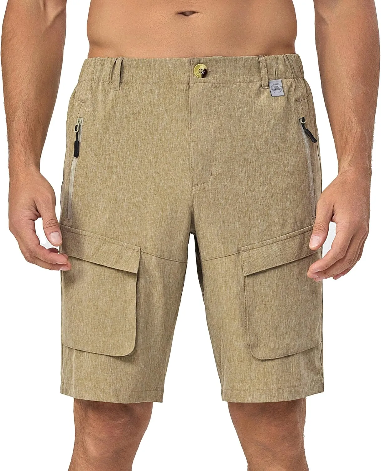 Mapamyumco Men's Hiking Shorts, Golf Shorts Quick Dry Cargo Shorts Lightweight for Casual, Running