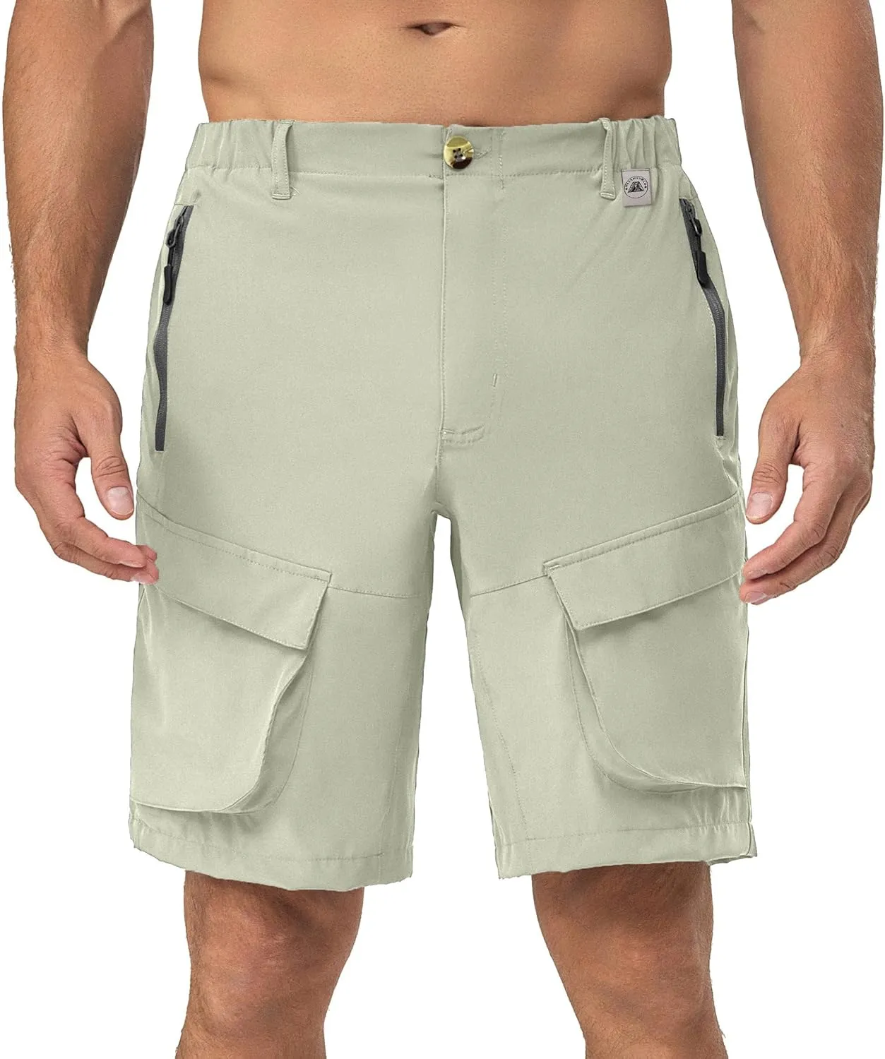 Mapamyumco Men's Hiking Shorts, Golf Shorts Quick Dry Cargo Shorts Lightweight for Casual, Running
