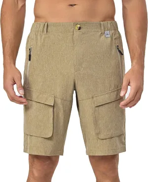 Mapamyumco Men's Hiking Shorts, Golf Shorts Quick Dry Cargo Shorts Lightweight for Casual, Running