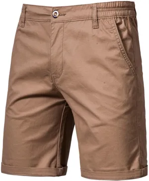 Men Golf Shorts Lightweight Hybrid Casual Flat Front Dress Shorts Back Elastic Waist Chino Shorts Summer Business Work Shorts