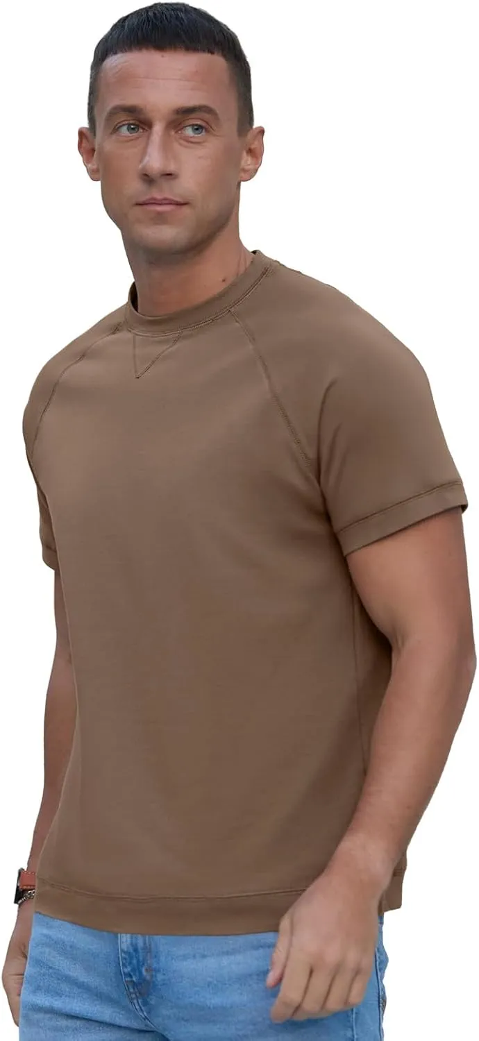 Men's Basic Crew Neck Tees Tops Summer Causal Cotton T Shirts for Men