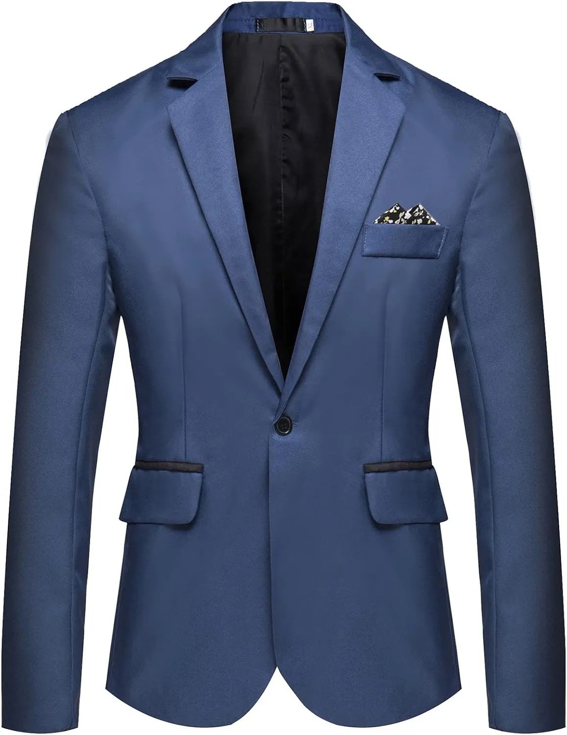 Men's Blazer Jacket Plus Size One Buttons Coton Suit Jackets Stylish Slim Fit Business Work Suit Jacket Sport Coat