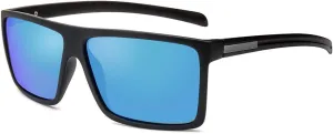 Men’s Classic Style Square Polarized Sunglasses Plastic Lightweight Eyewear UV Protection For Driving