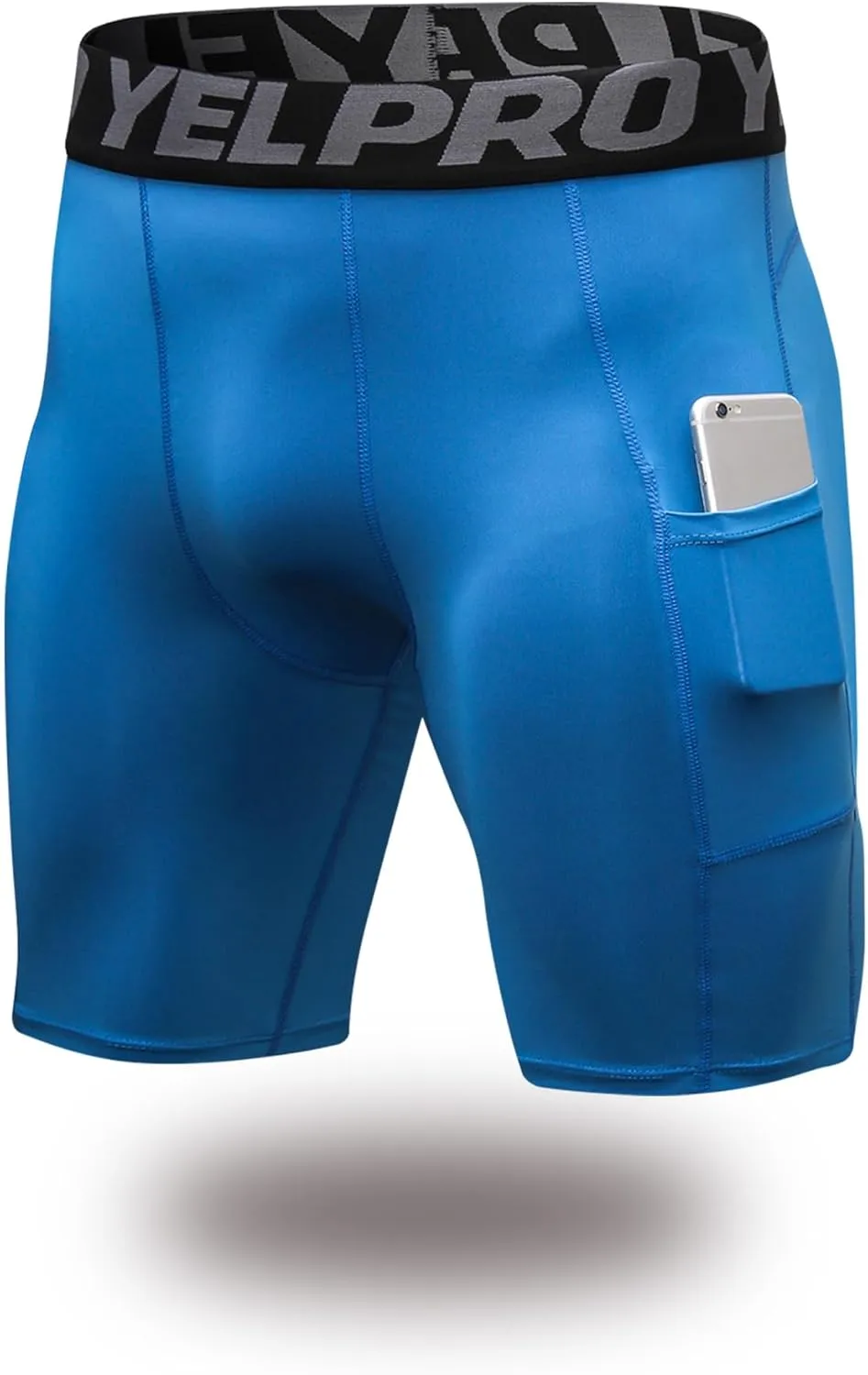 Men’s Compression Shorts with Pocket 1/3 Pack- Running Athletic Workout Underwear Shorts Spandex Sport Tight Shorts