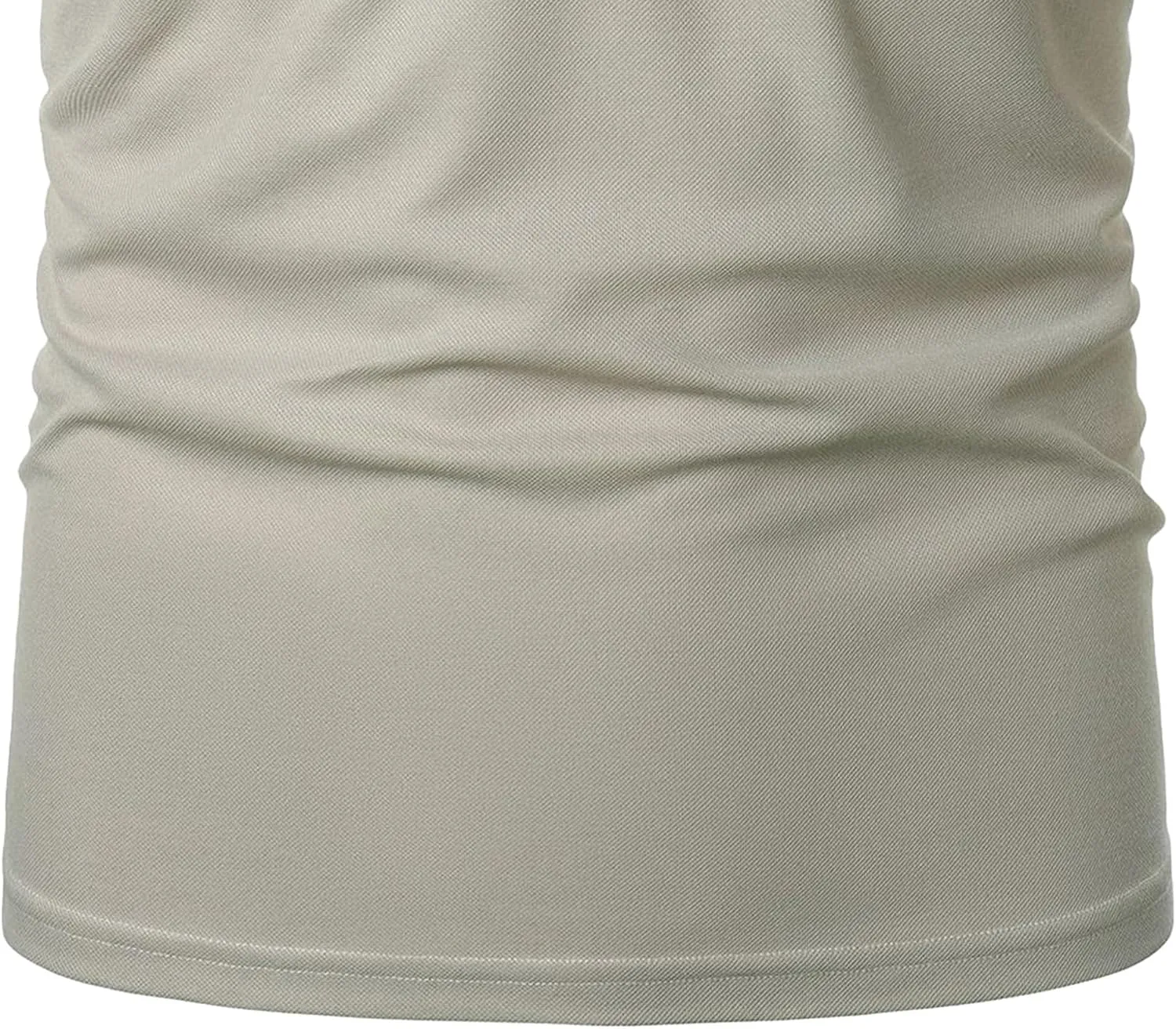 Men's Cotton Short Sleeve Polo Shirts Fashion Casual Band Collar T-Shirts Slim Fit Lightweight Basic Tees Tops