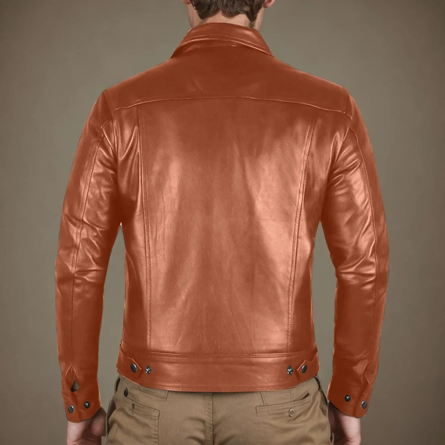 Mens Cropped Faux Leather Jacket Fall Fashion Casual Lightweight Coat Motorcycle Biker Bomber Jacket with Pocket