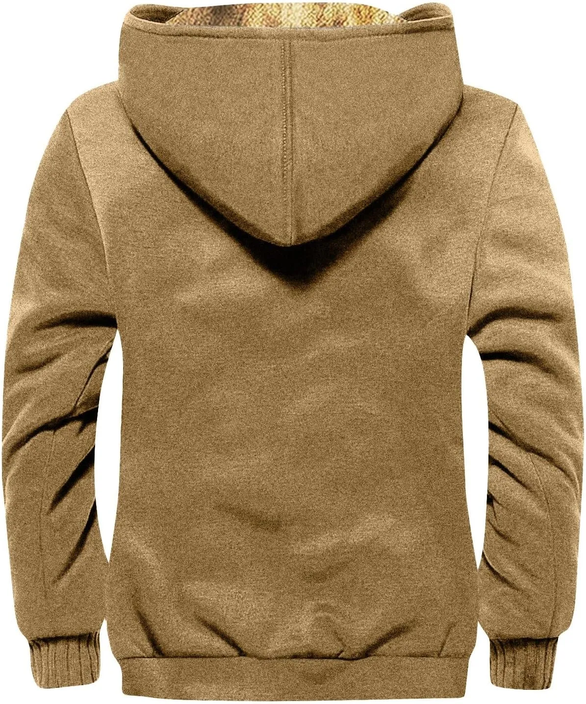 Men'S Fleece Jackets & Coats Heated Solid Color Flag Print Autumn Winter Casual Zipper Hooded Jacket