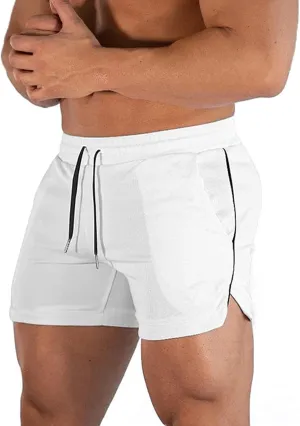 Men's Gym Running Shorts 3" Breathable Lightweight Athletic Sport Shorts Training Workout Shorts with Pockets