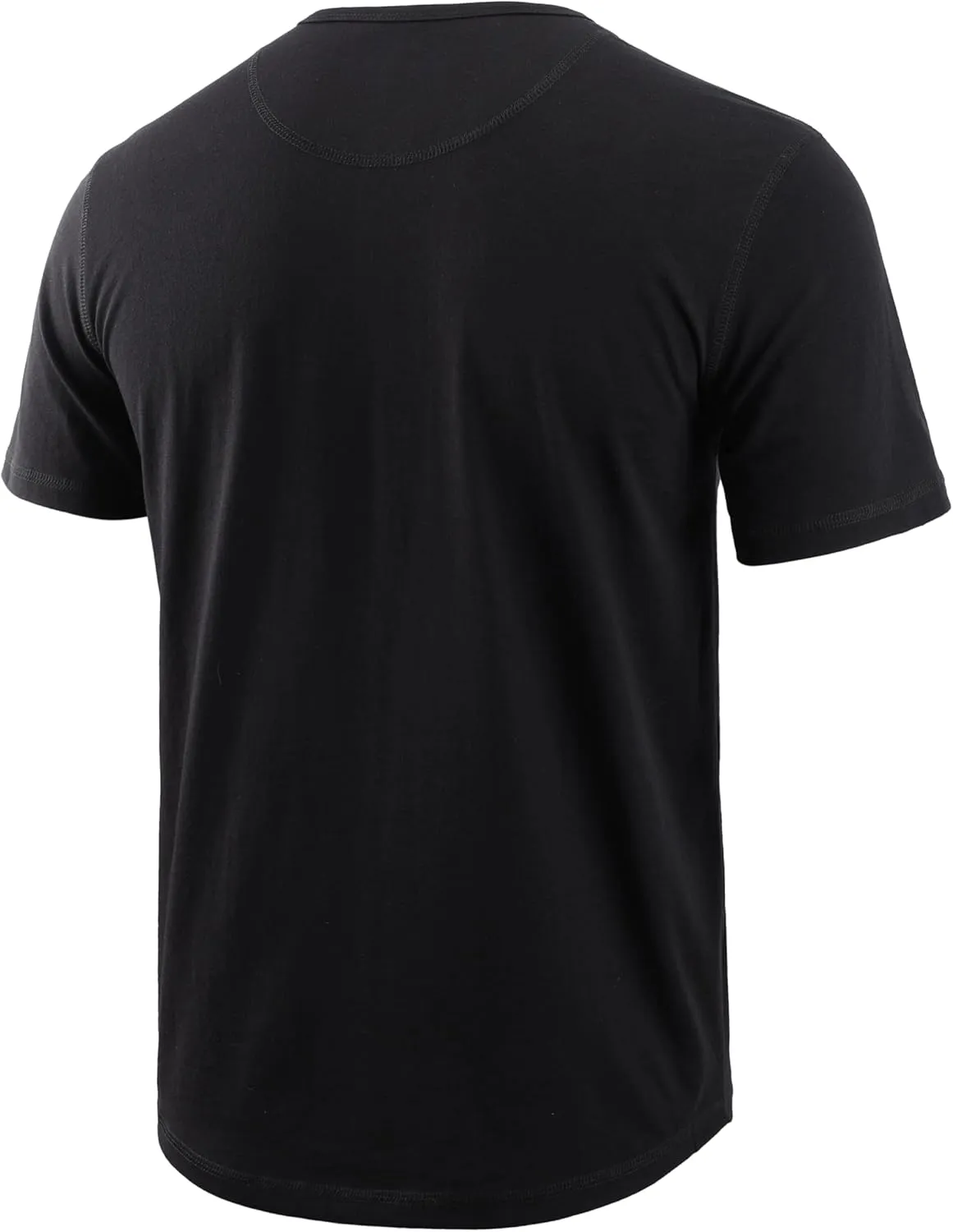 Mens Henley Shirts Short Sleeve Cotton Basic T-Shirts Classic Fashion Casual Shirt