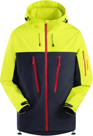 Mens Lightweight Jackets Water Resistant Windproof Jacket Winter Adjustable Couple's Hiking Clothes for Skiing