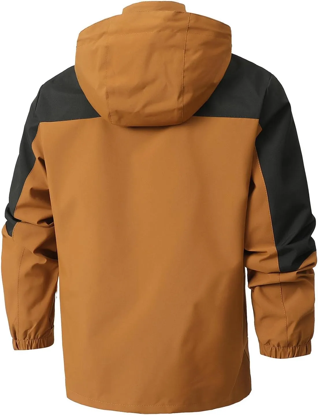 Mens Lightweight Rain Jacket Outdoor Waterproof Shell Hooded Jacket Hiking Travel Running Raincoat Unisex Windbreaker