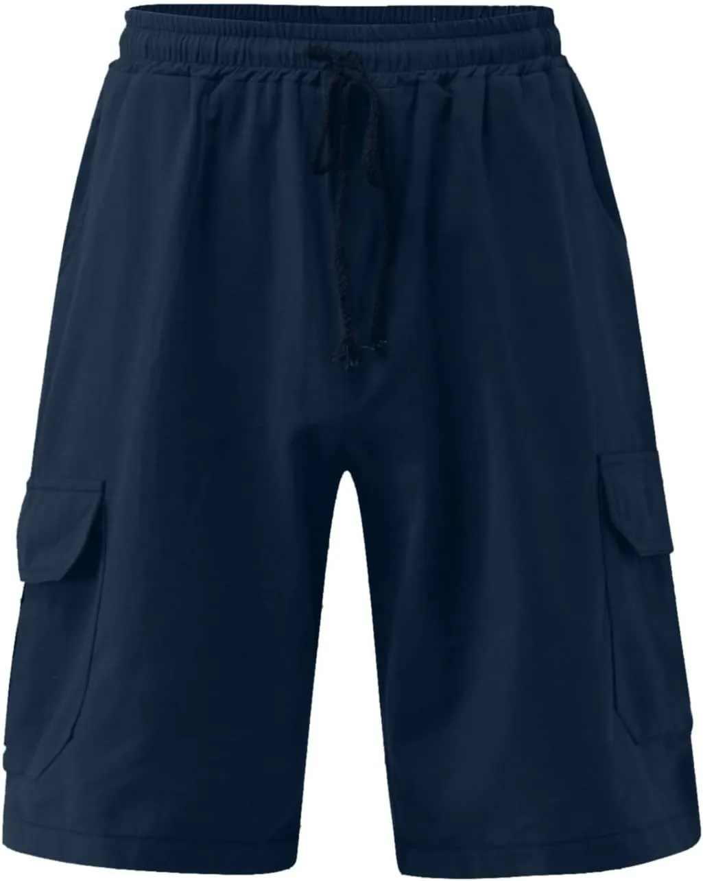Men's Linen Shorts Casual Elastic Waist Drawstring Summer Beach Shorts Harem Casual Beach Yoga Trousers Men's Cargo Shorts