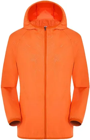 Mens Rain Jackets Waterproof with Hood Long Sleeve Outdoor Hiking Cycling Hooded Lightweight Windbreaker Jackets