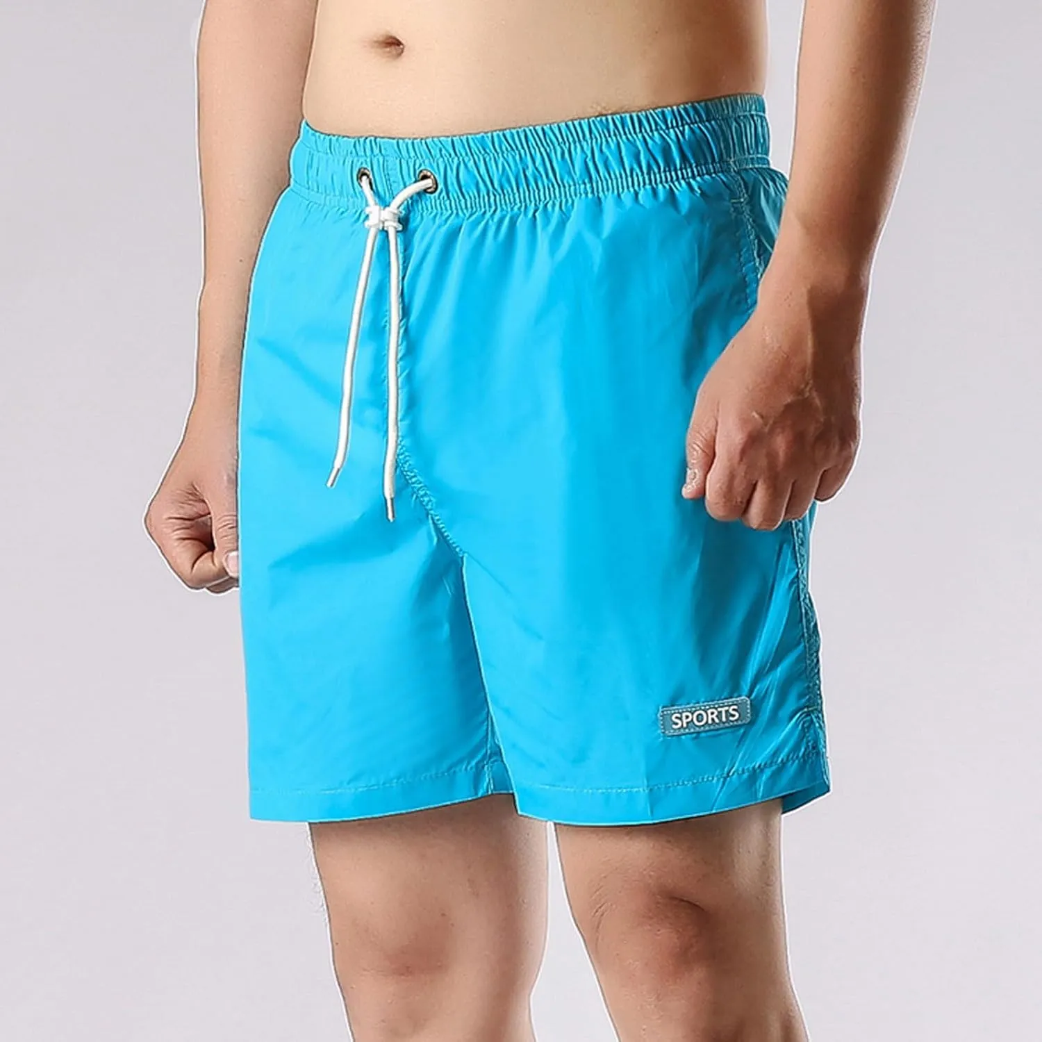 Mens Shorts Summer Elastic Waist Drawstring Casual Shorts Lightweight Hiking Running Workout Quick Dry Athletic Shorts