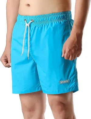 Mens Shorts Summer Elastic Waist Drawstring Casual Shorts Lightweight Hiking Running Workout Quick Dry Athletic Shorts